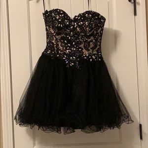 Short Black Prom/Homecoming Dress / WORN ONCE